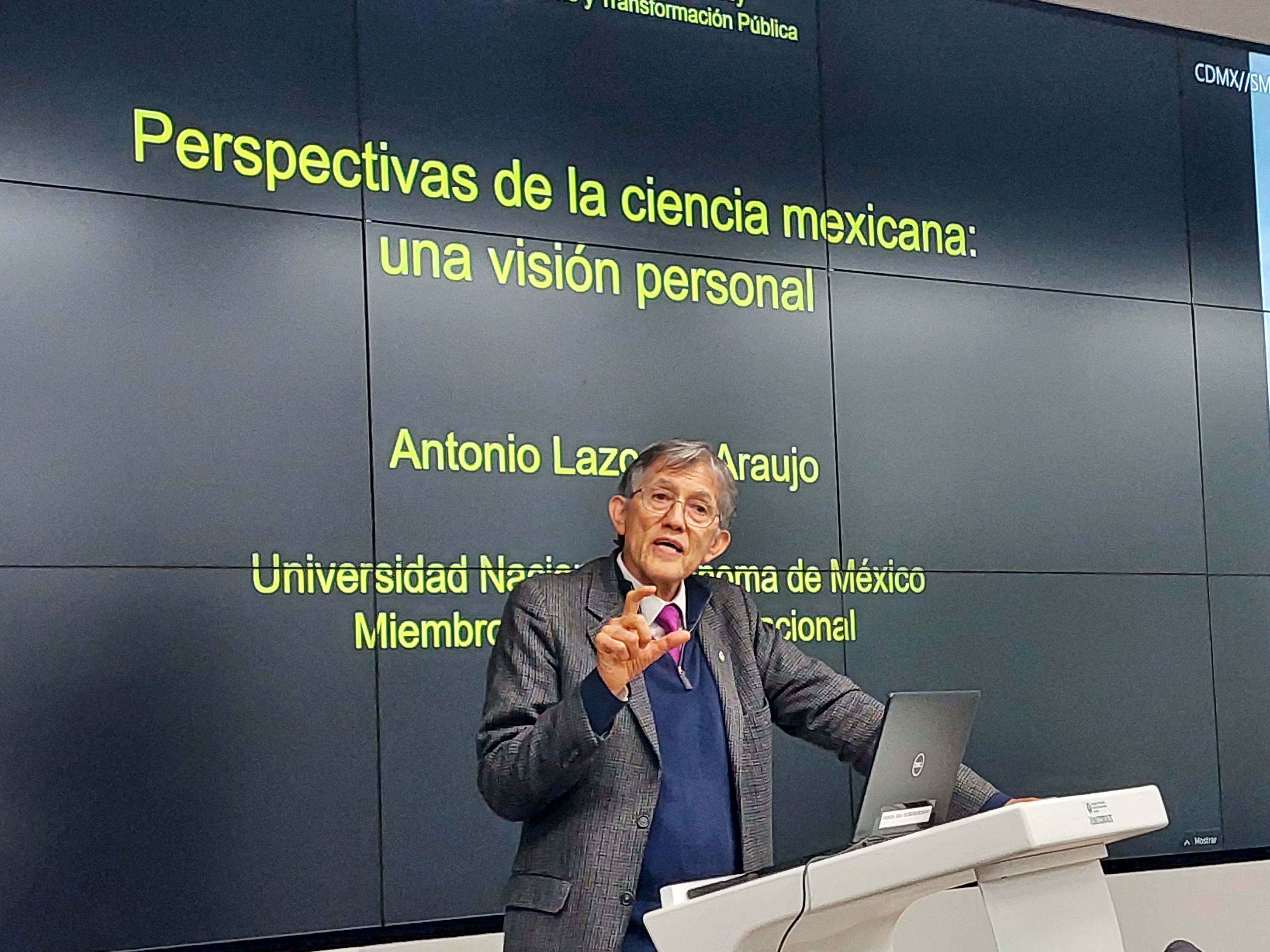 conferencia de antonio lazano sobre perspectivas de la ciencia mexicana