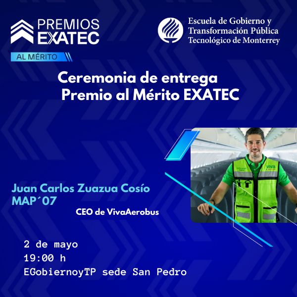 Entrega del Premio al Mérito EXATEC EGobiernoyTP 2024