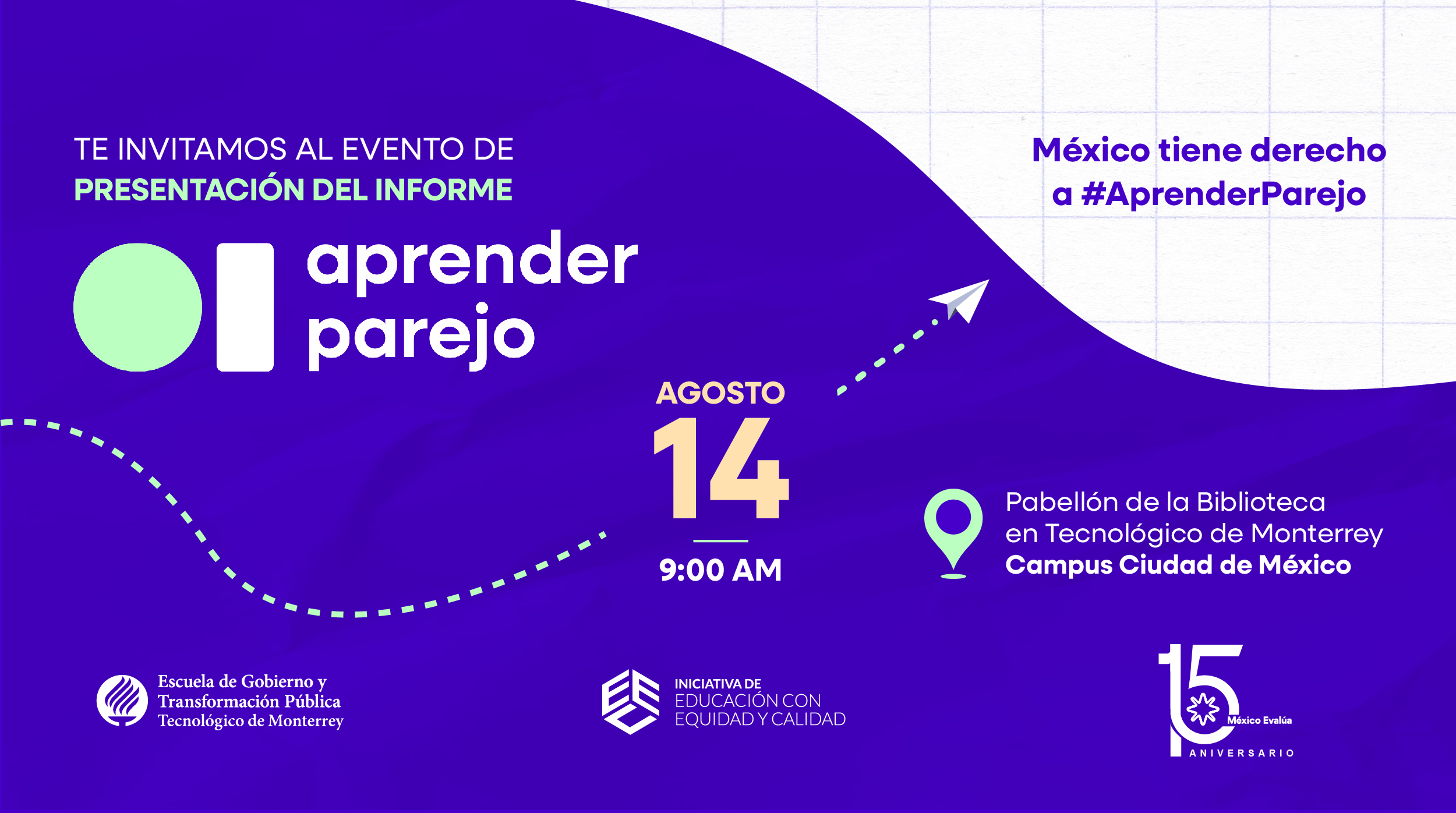 Invitación al evento Aprender parejo