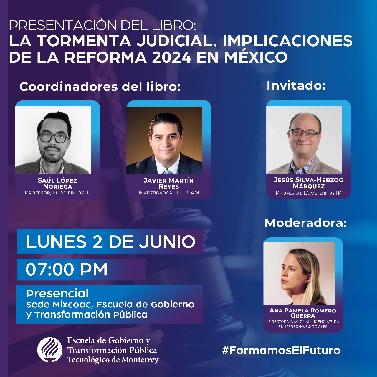 Presentación del libro La Tormenta Judicial
